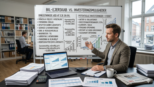Hvad koster det egentlig at eje en bil – og hvad kunne du investere i stedet?
